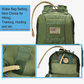 Tactical Military Army Rucksack 60L Assault Detachable Molle Backpack GRNPATCH