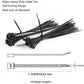 500 Packs Self-Locking  Cable Zip Ties,4+6+8+10+12-" Width 0.16inch Nylon Cable