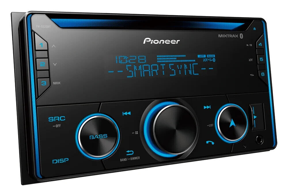 Pioneer FH-S520BT Double DIN CD Receiver with Bluetooth and Amazon Alexa