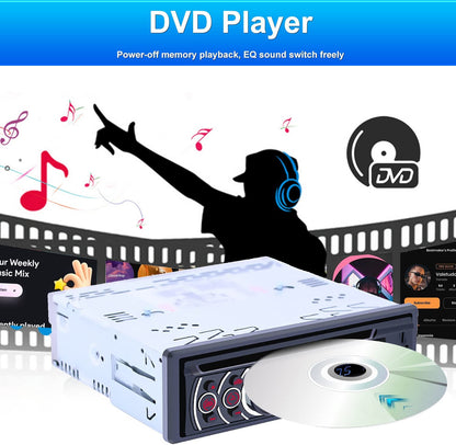 Enkel Din Motorradio CD-Speler, Motor DVD-Speler met Bluetooth Hands-Free Oproepe
