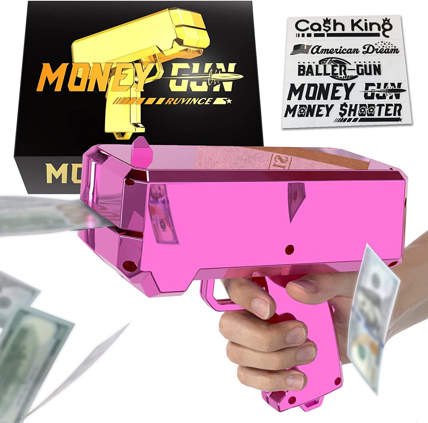 Prop Gun Make it Rain Money Gun for Movies That Look Real Handheld Cash Gun