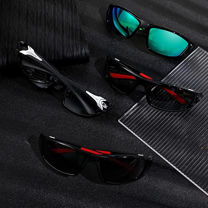 4 Pairs Unisex Polarized Sunglasses UV Protection Sports Driving Glasses Sports