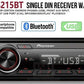 Pioneer MVH-S215BT Stereo Single DIN Bluetooth In-Dash USB MP3 Auxiliary AM / FM
