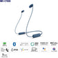 NEW BLUE Sony WC100 Wireless in-Ear Bluetooth Headphones with Built-in Mic -