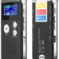 16GB Digital Voice Activated Recorder - Voice Recorder with Playback - Portable