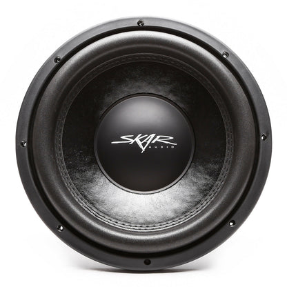 NUWE SKAR AUDIO VD-12 D2 12" 500W RMS DUBBEL 2 OHM VLAK MONTEER-MOTOR SUBWOOFER