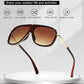 Sunglasses Men Women Unisex  Goggle Alloy Big Frame Metal Punk Style Shield