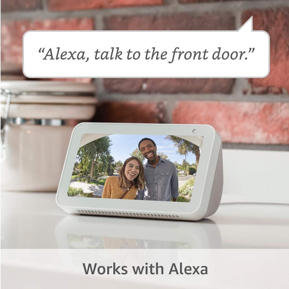 Ring Video Doorbell - 1080p HD video, improved motion detection, Satin Nickel