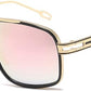 Sunglasses Men Women Unisex  Goggle Alloy Big Frame Metal Punk Style Shield