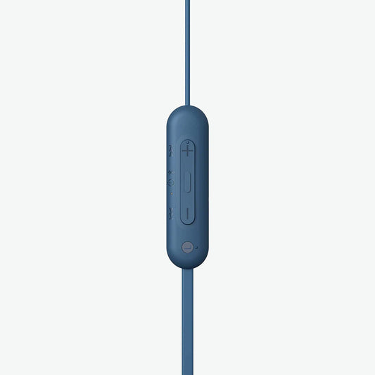 NEW BLUE Sony WC100 Wireless in-Ear Bluetooth Headphones with Built-in Mic -