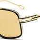Sunglasses Men Women Unisex  Goggle Alloy Big Frame Metal Punk Style Shield