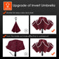 Inverted Compact Umbrella Large Windproof Umbrellas Reflective Stripe RED