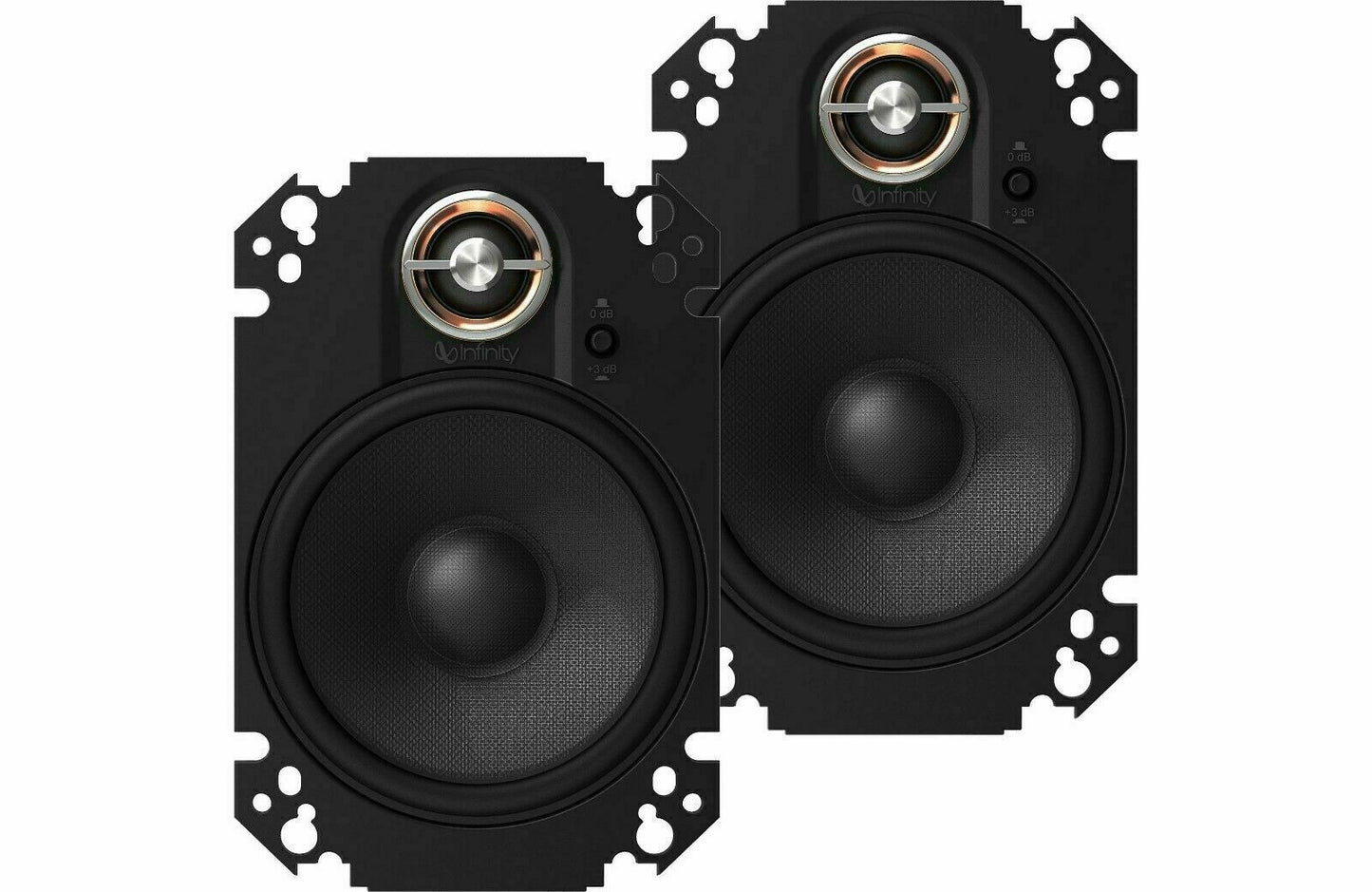 INFINITY KAPPA  4x6" 180 WATT 2-WAY PLATE CAR AUDIO SPEAKERS - NEW