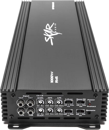 SKAR AUDIO RP-150.4ABM 4-KANAAL 1 000 WATT RMS KLAS AB MOTORVERSTERKER - B NUUT