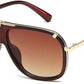 Sunglasses Men Women Unisex  Goggle Alloy Big Frame Metal Punk Style Shield
