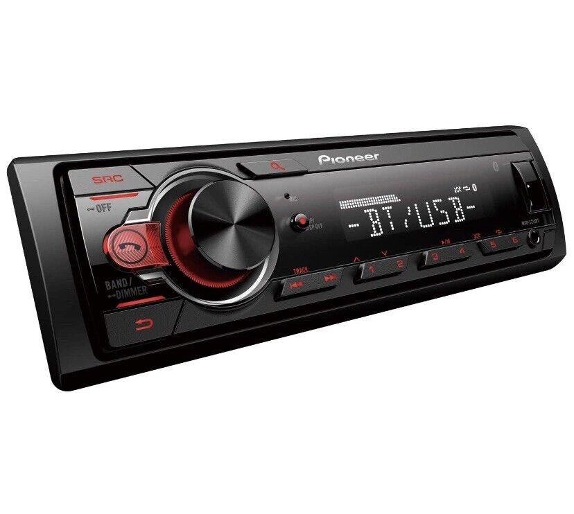 Pioneer MVH-S215BT Stereo Single DIN Bluetooth In-Dash USB MP3 Auxiliary AM / FM