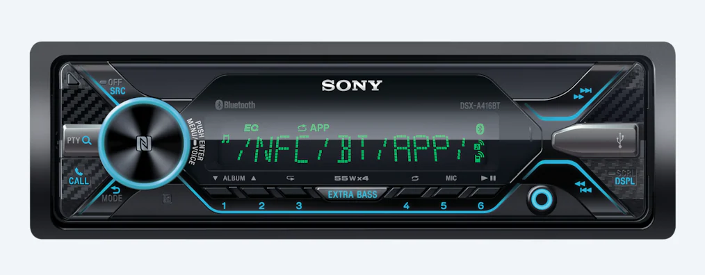 Sony D SXA410BT Single-DIN USB AUX InDash Radio Digital Bluetooth Media Receiver