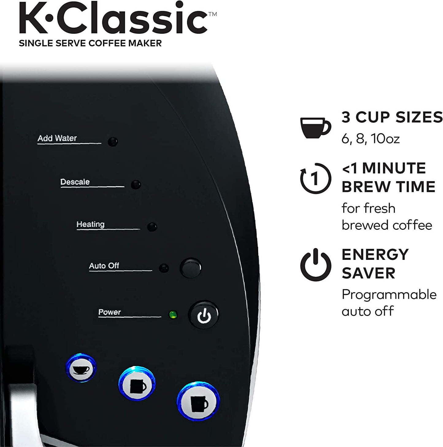 Keurig K-Classic Single Serve Coffee Maker W/ Keurig Variety Pack 40 K-Cup Pods
