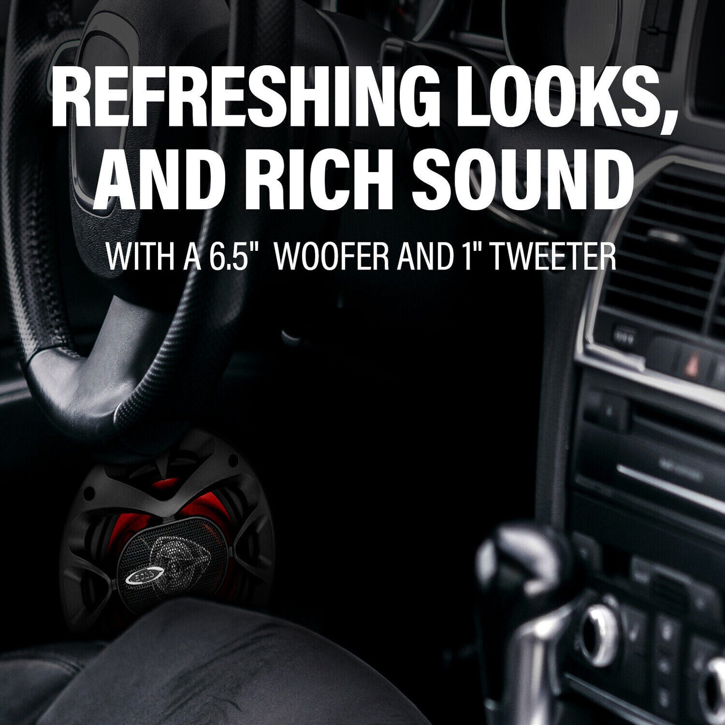 BOSS Audio System CH6520 Car Black Speakers - 250 Watts 125 Watts Each, 6.5 INCH
