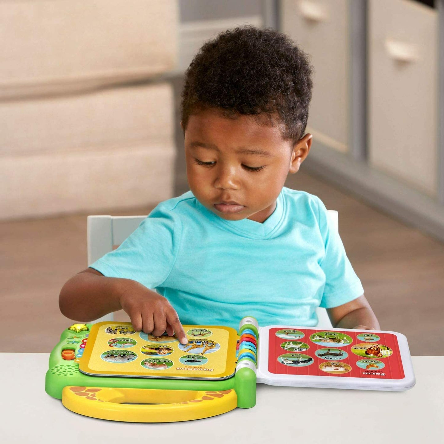 LeapFrog 100 Animals Book, Green Bilingual Book For Kids I BRAND NEW