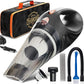 NEW Car Vacuum Cleaner - Portable, High Power, Handheld Vacuums w/ 3 Attachments