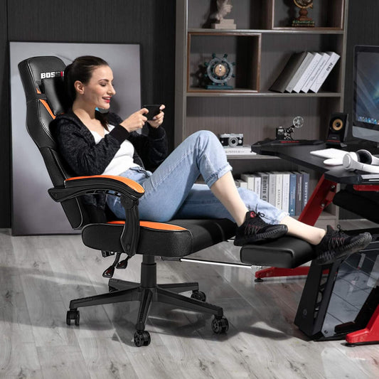 Big and Tall Gaming Chairs for Adults Ergonomic Video Game Chairs with footrest