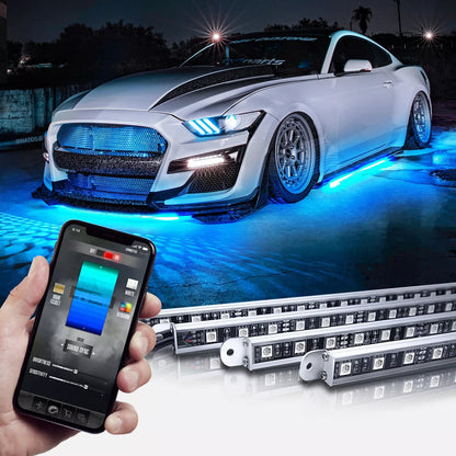 SPLINTERNUWE LED-onderbeligting Bluetooth-geaktiveerde beligtingskit OPT7 AURA PRO Volkleur