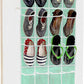 24 Pockets - SimpleHouseware Crystal Clear Over The Door Hanging Shoe Organizer