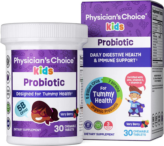 Probiotics for Kids 7 Diverse Strains Organic Prebiotics Vitamins & Minerals