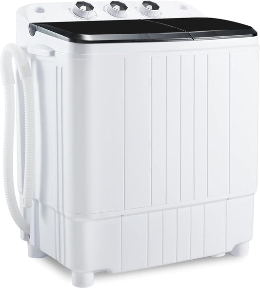 Portable Washing Machine 17.6Lbs Capacity Washer and Dryer Combo 2 In 1 Mini
