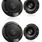 Kenwood KFC-S1666 300w 6.5" 2-Way Car Audio Door Coaxial Speakers 2 PAIRS