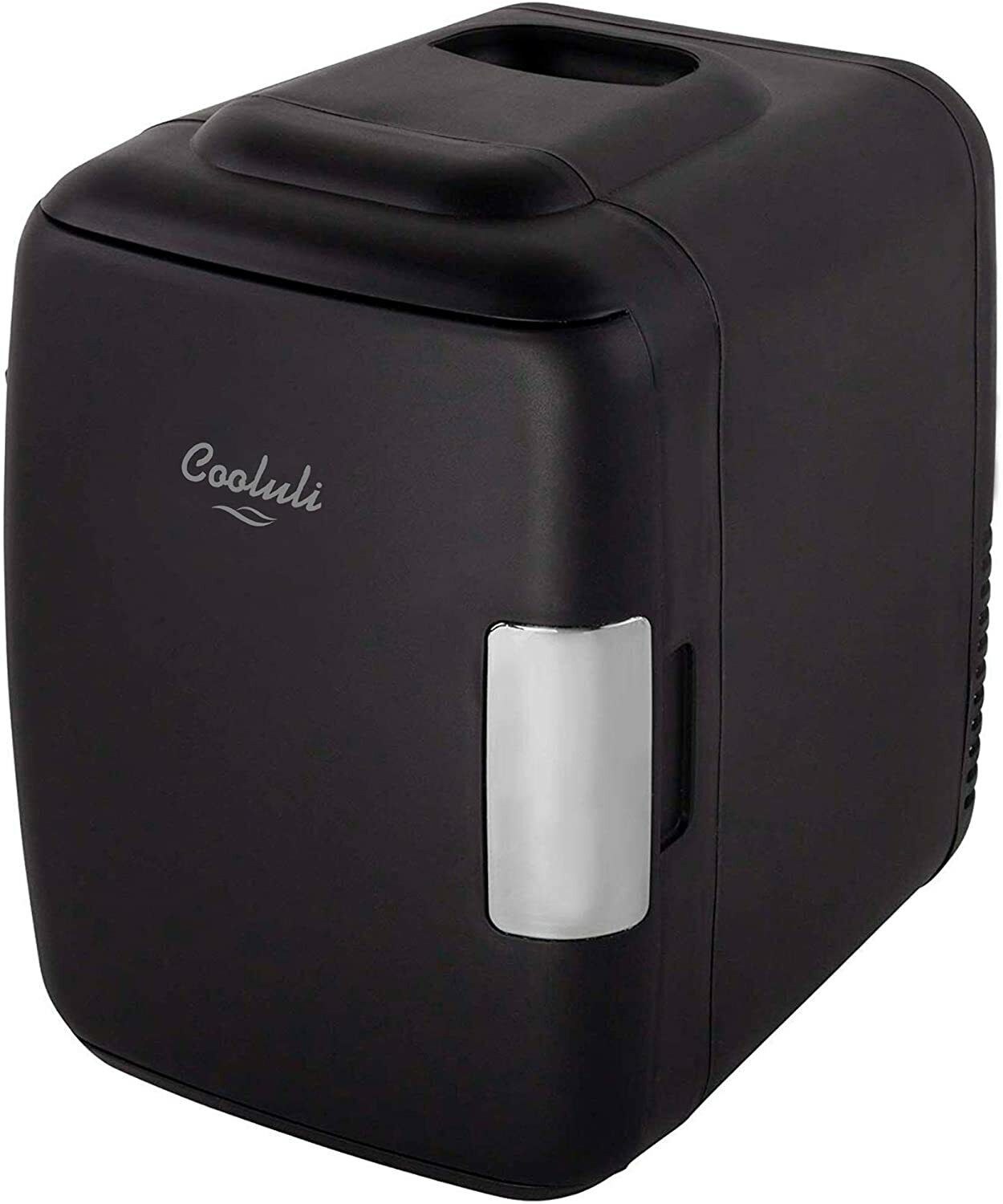 Mini Fridge for Car, Travel Office Desk & Dorm Room 4L Can Electric Plug BLUE