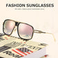 Sunglasses Men Women Unisex  Goggle Alloy Big Frame Metal Punk Style Shield