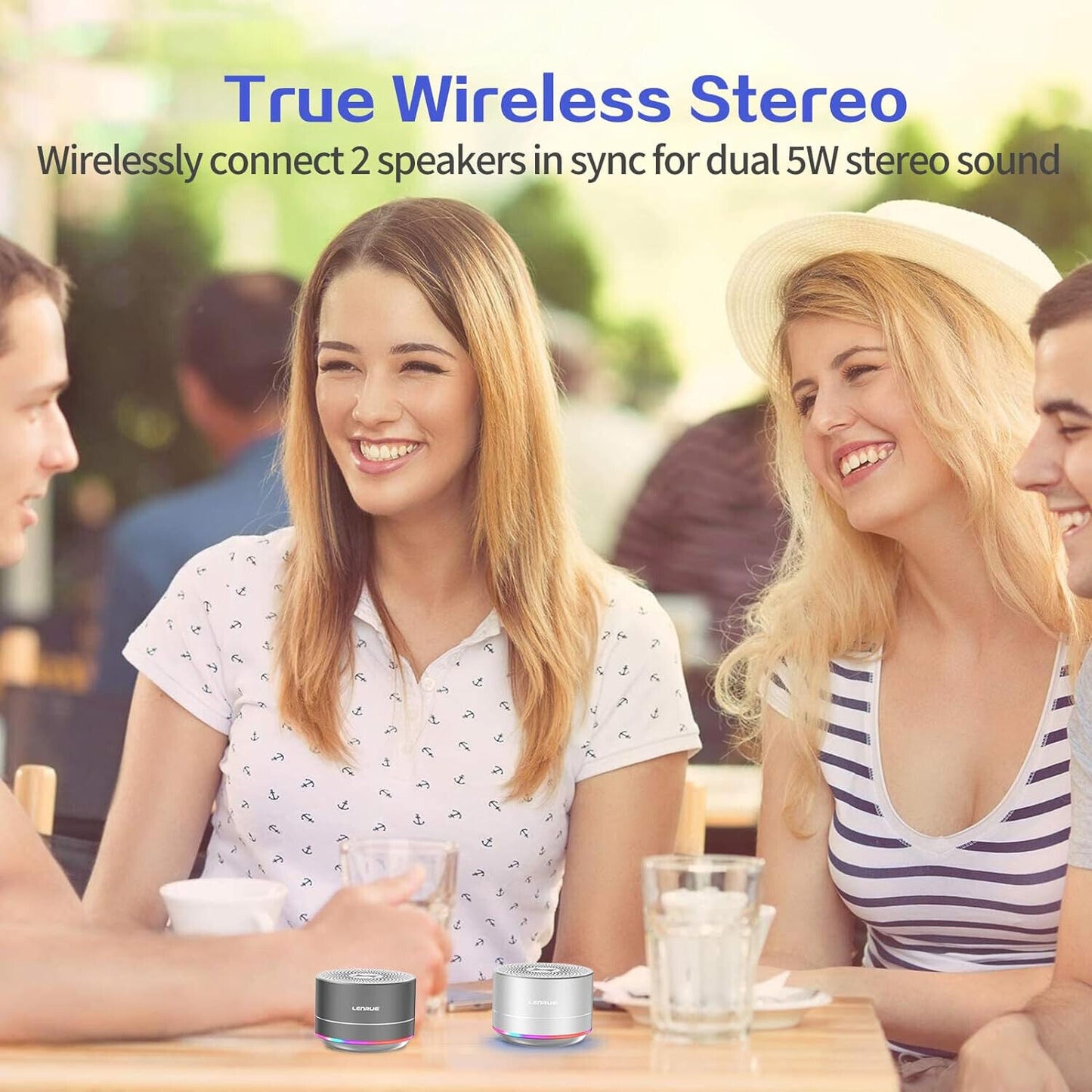 NEW Portable Bluetooth Speakers Wireless Speaker with Clear Sound Long Playtime