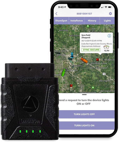 LandAirSea Sync GPS-spoorsnyer – R164.99 per maand. Volle globale dekking. 4G LTE Regte-