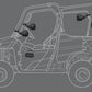 BRAND NEW CRUISE X Weather-Resistant 4-Channel UTV Car Audio LOUD Speaker System