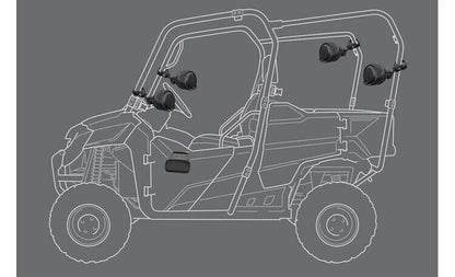 SPLINTERNUWE CRUISE X Weerbestande 4-kanaal UTV Motor Audio LUID Sprekerstelsel