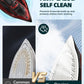 Cordless Iron with Steam with 11.84ozs Water Tank, Anti Drip Iron Cordless