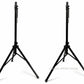 2 X AUDIOBAHN UNIVERSAL HEAVY DUTY TRIPOD FOR DJ PA SPEAKER EQUIPMENT STANDS SET