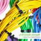 Width 0.16inch Cable Zip Ties,500 Packs Self-Locking 4+6+8+10+12-"  Nylon Cable