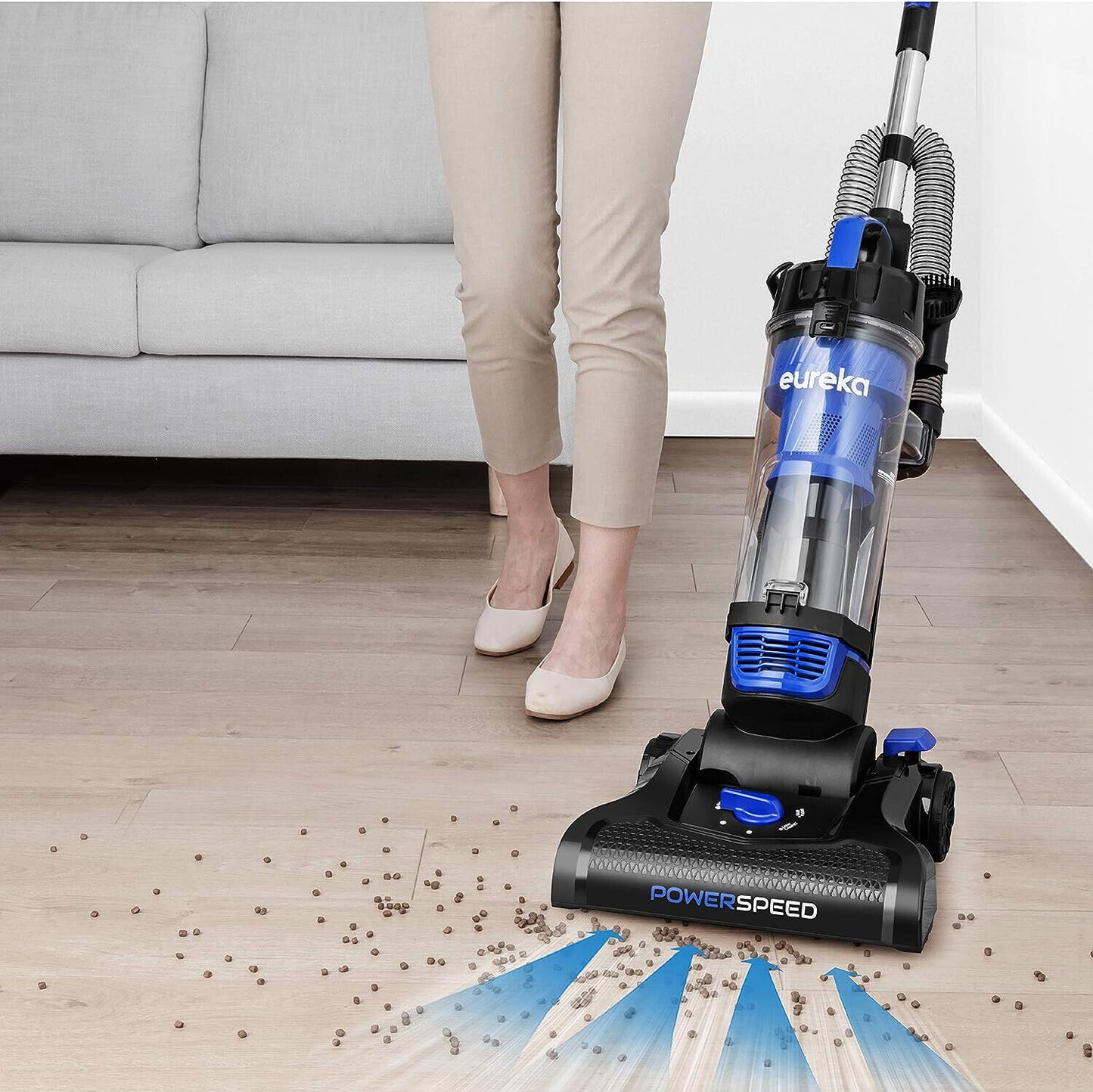 Eureka Lightweight Powerful Upright Vacuum CarpetCleaner Hard Floor BLUE & BLACK