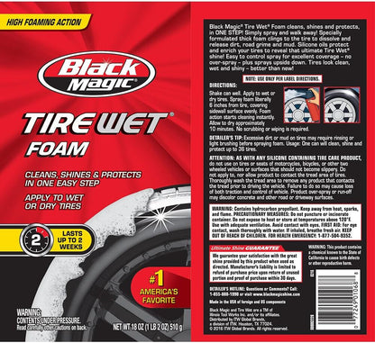 Black Magic Wet Tire Foam Formula 4 Week Shine Enhancement Beskermend 18 FL. OZ.