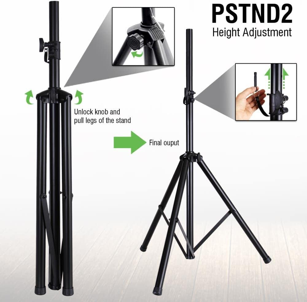 Universal Speaker Stand Mount Holder Heavy Duty Tripod w Adjustable 40”-71" NEW