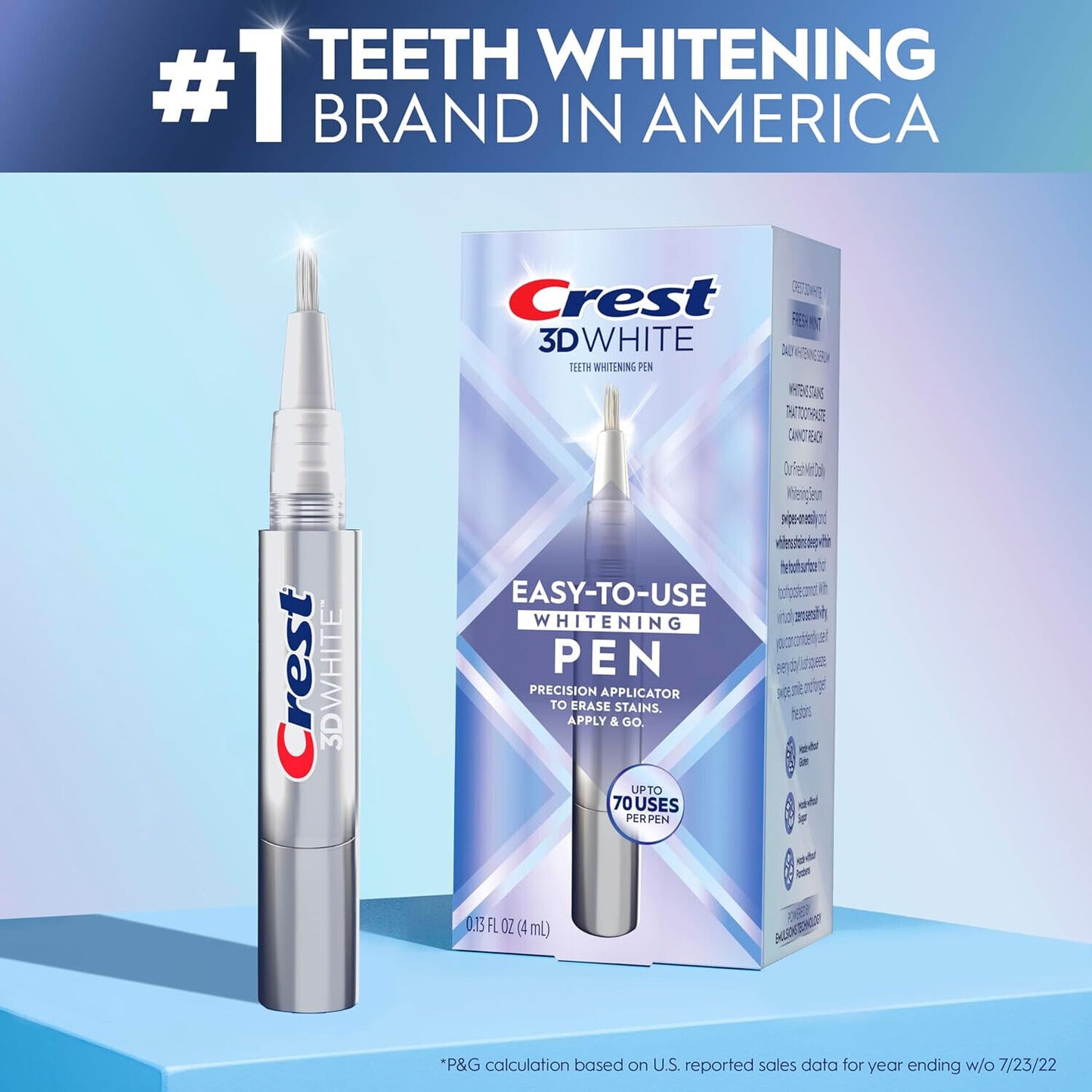 Crest 3DWhite Easy-to-Use Teeth Whitening Pen (0.13 FL OZ)