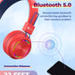 RED BTH03 Kids Bluetooth Headphones Safe Volume, Colorful LED Lights, 25Hour