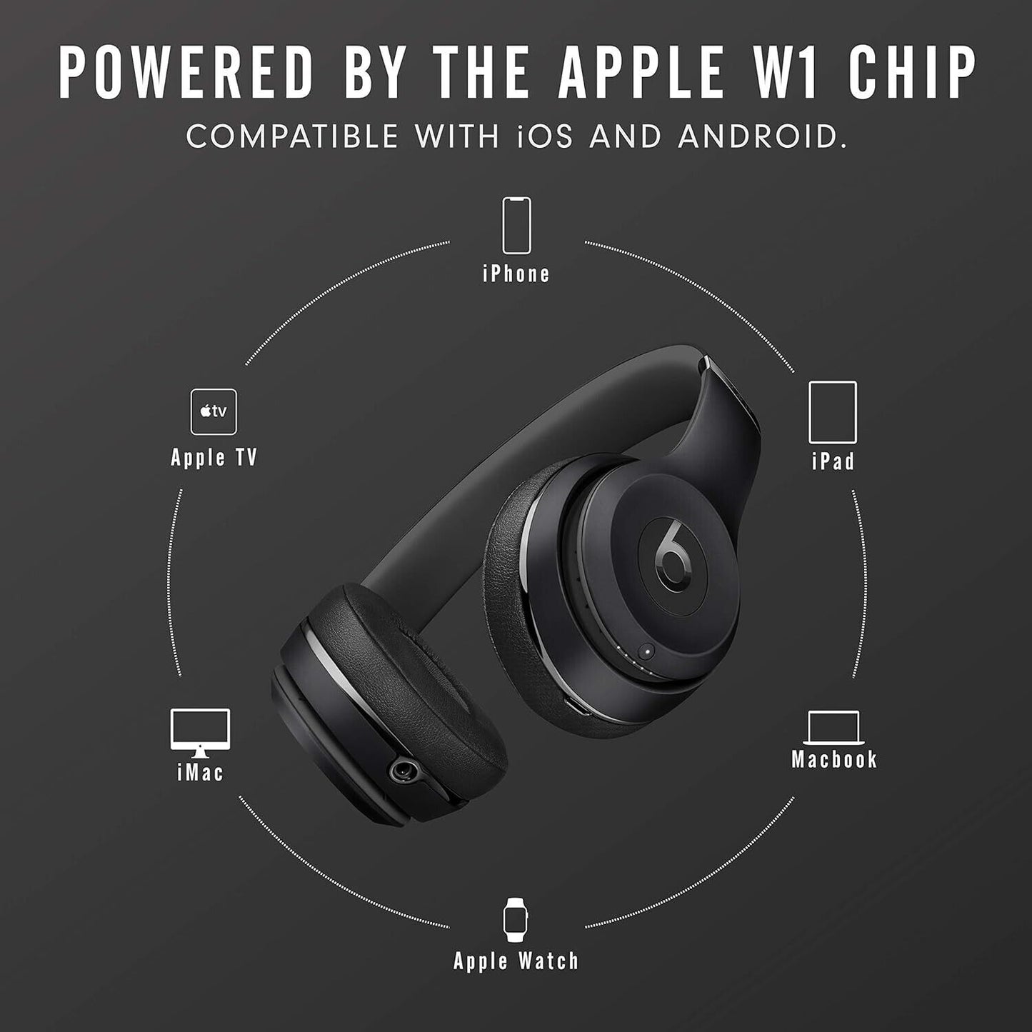 Beats Solo3 Wireless On-Ear Headphones Apple W1 Headphone Chip Class 1 Bluetooth