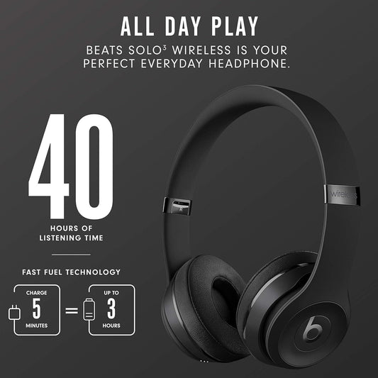 Beats Solo3 Wireless On-Ear Headphones Apple W1 Headphone Chip Class 1 Bluetooth