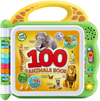 LeapFrog 100 Animals Book, Green Bilingual Book For Kids I BRAND NEW
