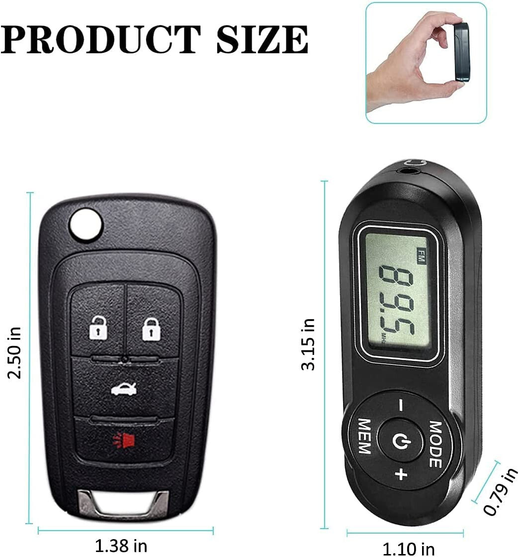 FM Walkman Radio, Mini Digital Tuning Portable Radio with Headphones Belt Clip