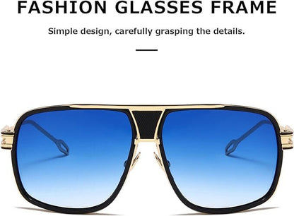 Sonbrille Mans Vroue Unisex Bril Legering Groot Raam Metaal Punkstyl Skild